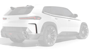 Rear bumper side inserts