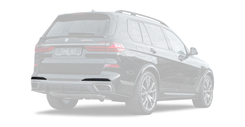 Carbon Heckstoßstangeneinsätze für BMW X7