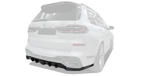 Carbon Diffusor V2 für BMW X7 LCI