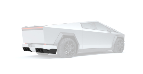 Carbon-Diffusor für die Heckstoßstange des Tesla Cybertruck