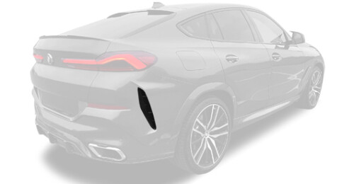 Карбоновые вставки заднего бампера для BMW X6 G06