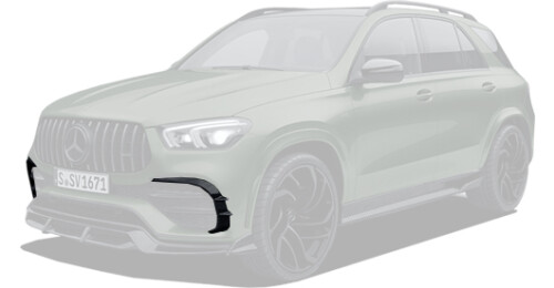 Карбоновые вставки переднего бампера для Mercedes-Benz GLE V167
